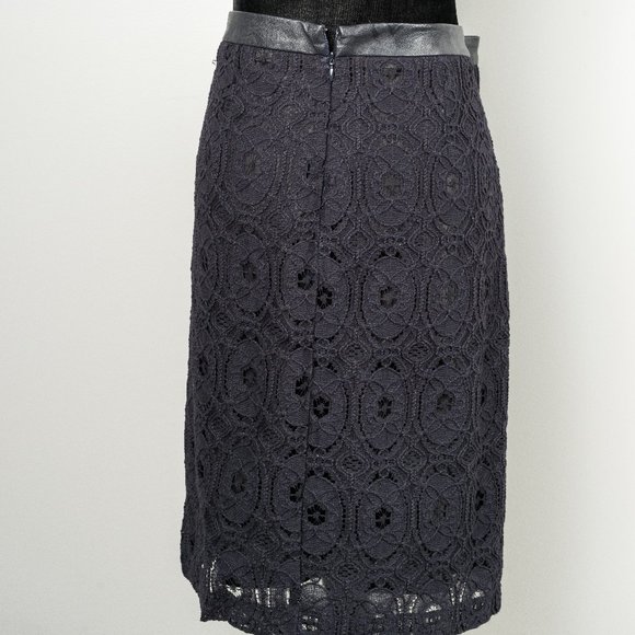 NWT Kenar lace and faux leather skirt - L - Picture 3 of 5